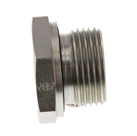 Adaptateur réducteur en acier zingué G 1'' x G 3/8'' M/F 400 Bar - Hydraulique