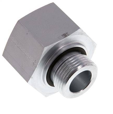 G 1'' x G 1 1/4'' M/F Zinc plated Steel Reducing Adapter 400 Bar - Hydraulic