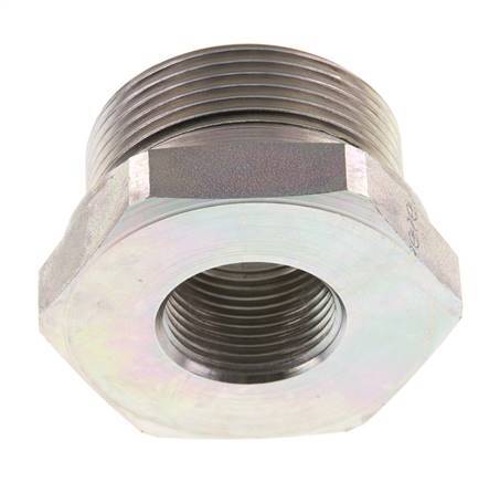 Adaptateur réducteur en acier zingué G 1 1/2'' x G 3/4'' M/F 315 Bar - Hydraulique