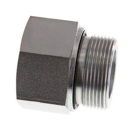 Adaptateur réducteur en acier zingué G 1 1/2'' x G 1 1/4'' M/F 315 Bar - Hydraulique