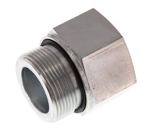 Adaptateur réducteur en acier zingué G 1 1/2'' x G 1 1/4'' M/F 315 Bar - Hydraulique