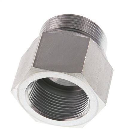 Adaptateur réducteur en acier zingué G 1 1/2'' x G 1 1/4'' M/F 315 Bar - Hydraulique