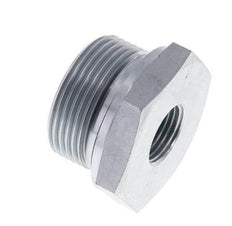Adaptateur réducteur en acier zingué G 1 1/4'' x G 1/2'' M/F 400 Bar - Hydraulique
