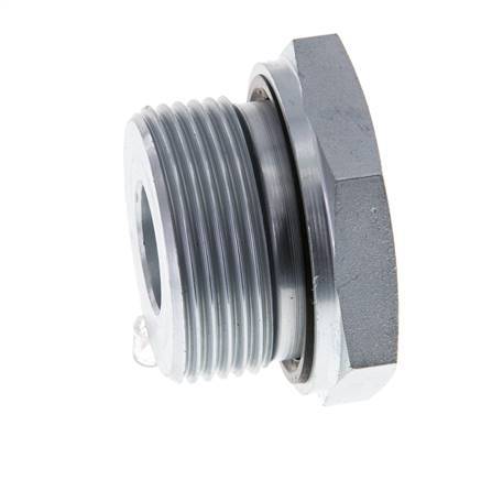 Adaptateur réducteur en acier zingué G 1 1/4'' x G 1/2'' M/F 400 Bar - Hydraulique