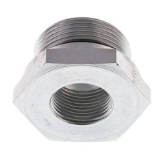 G 1 1/4'' x G 3/4'' M/F Zinc plated Steel Reducing Adapter 400 Bar - Hydraulic
