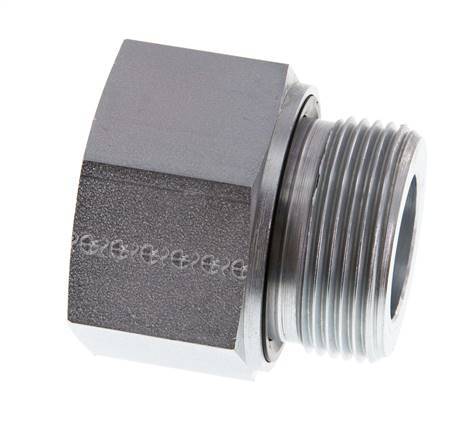 Adaptateur réducteur en acier zingué G 1 1/4'' x G 1'' M/F 400 Bar - Hydraulique