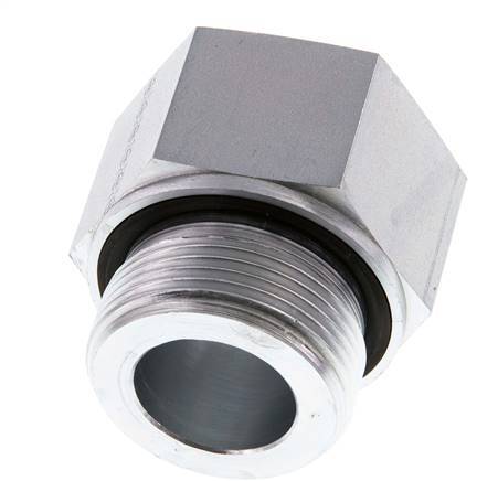 Adaptateur réducteur en acier zingué G 1 1/4'' x G 1'' M/F 400 Bar - Hydraulique