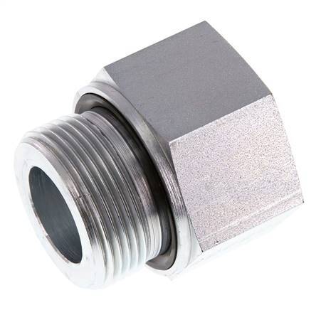 Adaptateur réducteur en acier zingué G 1 1/4'' x G 1'' M/F 400 Bar - Hydraulique