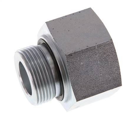 Adaptateur réducteur en acier zingué G 1 1/4'' x G 1 1/2'' M/F 315 Bar - Hydraulique