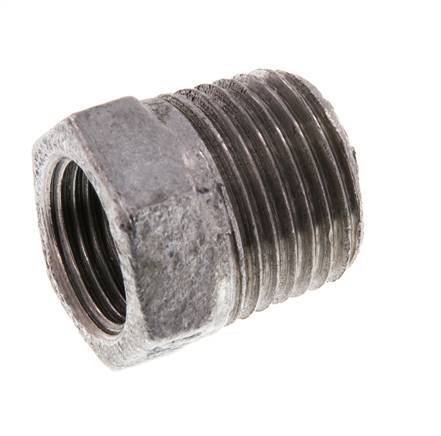 R 1/2'' x Rp 3/8'' M/F Zinc plated Cast iron Reducing Ring 25 Bar [5 Pieces]