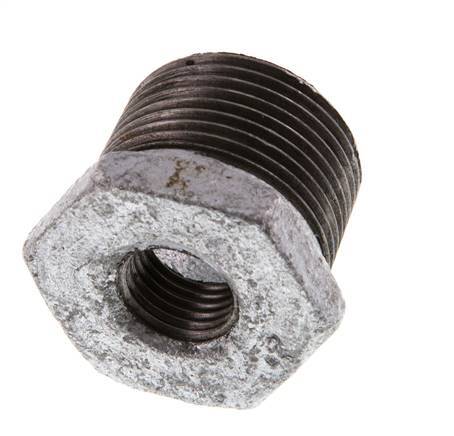 R 3/4'' x Rp 1/4'' M/F Zinc plated Cast iron Reducing Ring 25 Bar [5 Pieces]