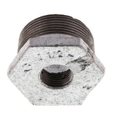 R 1 1/2'' x Rp 1/2'' M/F Zinc plated Cast iron Reducing Ring 25 Bar [2 Pieces]