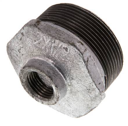 R 2'' x Rp 1/2'' M/F Bague réductrice en fonte zinguée 25 Bar