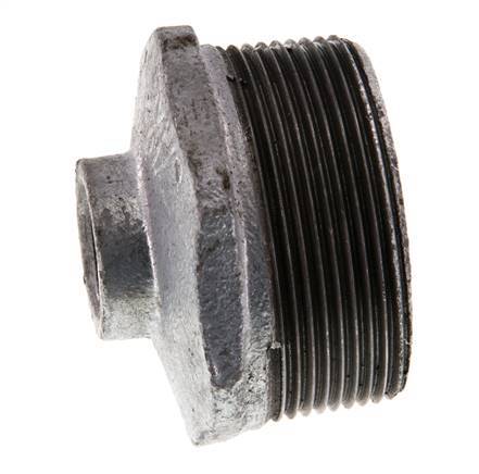 R 2'' x Rp 1/2'' M/F Bague réductrice en fonte zinguée 25 Bar