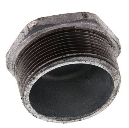 R 2'' x Rp 1/2'' M/F Bague réductrice en fonte zinguée 25 Bar