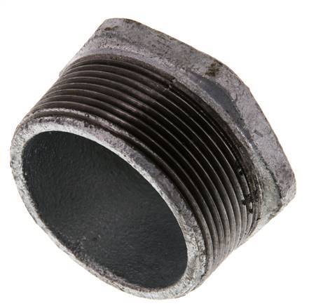 R 2'' x Rp 1/2'' M/F Bague réductrice en fonte zinguée 25 Bar