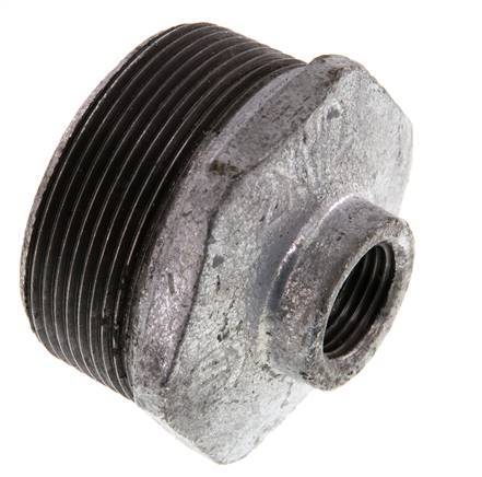 R 2'' x Rp 1/2'' M/F Bague réductrice en fonte zinguée 25 Bar