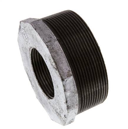 R 3'' x Rp 1 1/2'' M/F Zinc plated Cast iron Reducing Ring 25 Bar