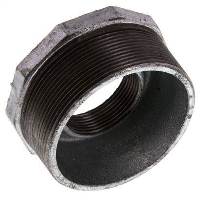 R 3'' x Rp 1 1/2'' M/F Bague réductrice en fonte zinguée 25 Bar