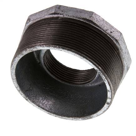 R 3'' x Rp 1 1/2'' M/F Bague réductrice en fonte zinguée 25 Bar