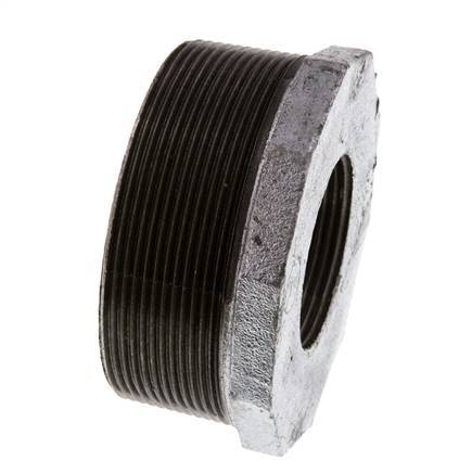 R 3'' x Rp 1 1/2'' M/F Bague réductrice en fonte zinguée 25 Bar