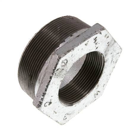 R 3'' x Rp 2'' M/F Zinc plated Cast iron Reducing Ring 25 Bar