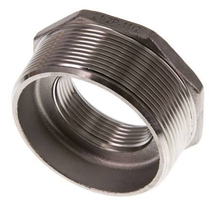 R 2 1/2'' x Rp 1 1/2'' M/F Anneau réducteur en acier inoxydable 16 Bar