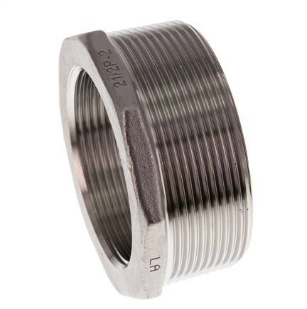 R 2 1/2'' x Rp 2'' M/F Bague réductrice en acier inoxydable 16 Bar