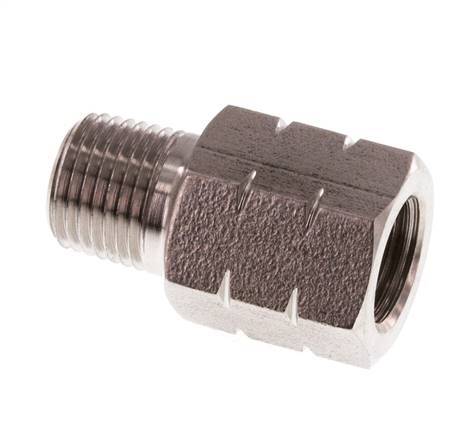 Bague réductrice en acier inoxydable 1/8'' NPT x G 1/8'' M/F 40 Bar - Hydraulique