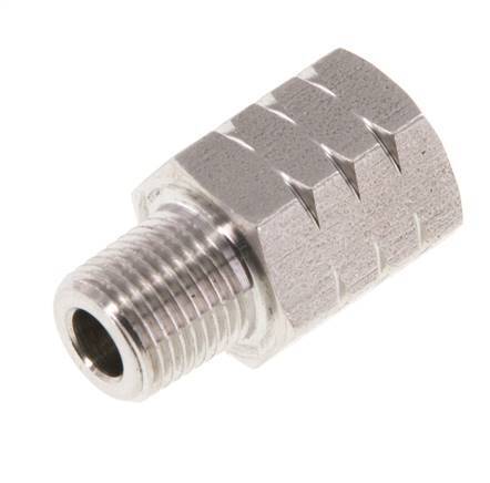 R 1/8'' x 1/8'' NPT M/F Anneau réducteur en acier inoxydable 40 Bar - Hydraulique