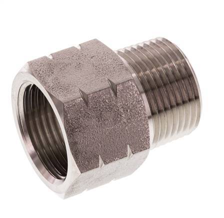 Bague réductrice en acier inoxydable 3/4'' NPT x G 3/4'' M/F 40 Bar - Hydraulique