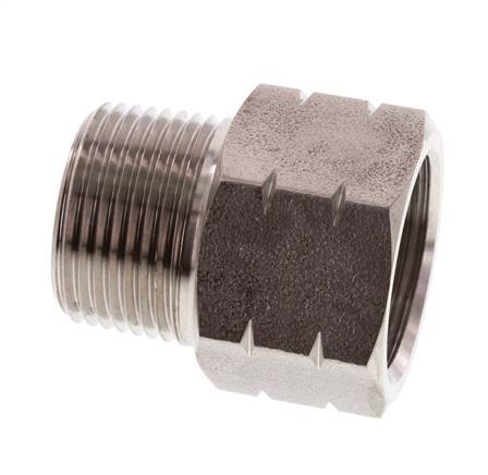 Bague réductrice en acier inoxydable 3/4'' NPT x G 3/4'' M/F 40 Bar - Hydraulique