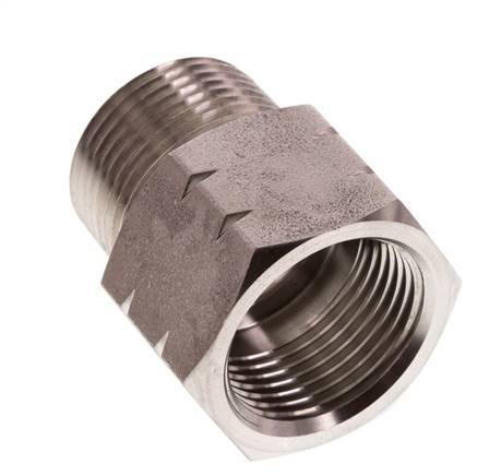 Bague réductrice en acier inoxydable 3/4'' NPT x G 3/4'' M/F 40 Bar - Hydraulique