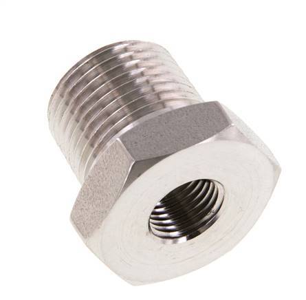 Anneau réducteur en acier inoxydable 3/8'' NPT x 1/8'' NPT M/F 210 Bar - Hydraulique