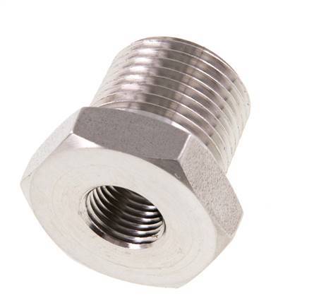 Anneau réducteur en acier inoxydable 3/8'' NPT x 1/8'' NPT M/F 210 Bar - Hydraulique