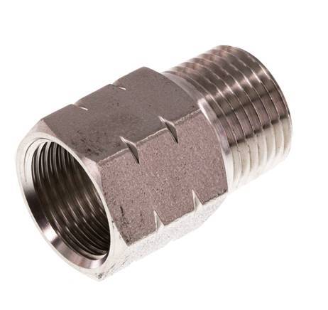 3/8'' NPT x G 3/8'' M/F Stainless steel Reducing Ring 40 Bar - Hydraulic