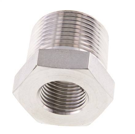 Bague réductrice en acier inoxydable 1'' NPT x 1/2'' NPT M/F 140 Bar - Hydraulique