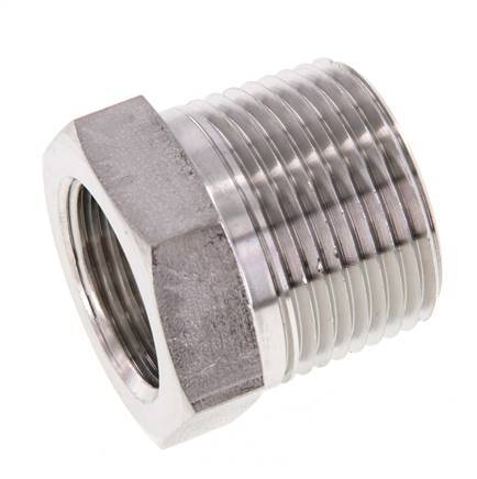 Bague réductrice en acier inoxydable 1'' NPT x 3/4'' NPT M/F 140 Bar - Hydraulique