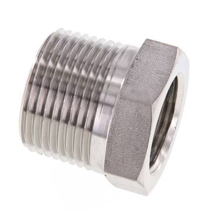 Bague réductrice en acier inoxydable 1'' NPT x 3/4'' NPT M/F 140 Bar - Hydraulique
