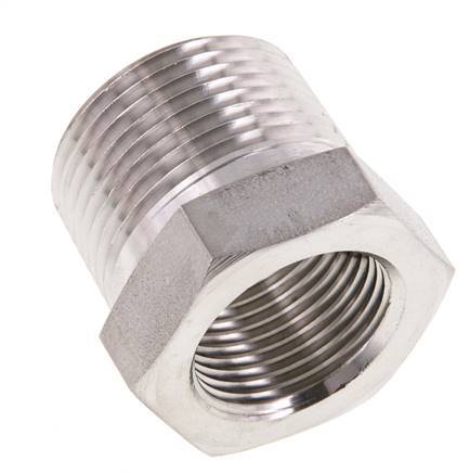 Bague réductrice en acier inoxydable 1'' NPT x 3/4'' NPT M/F 140 Bar - Hydraulique