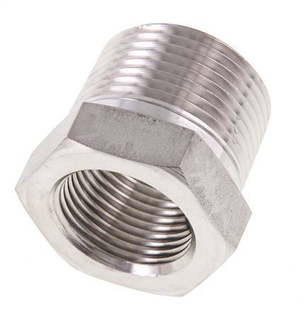 Bague réductrice en acier inoxydable 1'' NPT x 3/4'' NPT M/F 140 Bar - Hydraulique