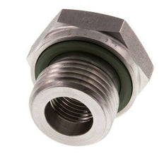 Adaptateur réducteur en acier inoxydable G 1/2'' x G 1/4'' M/F 630 Bar - Hydraulique