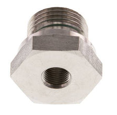 Adaptateur réducteur en acier inoxydable G 1/2'' x G 1/8'' M/F 630 Bar - Hydraulique