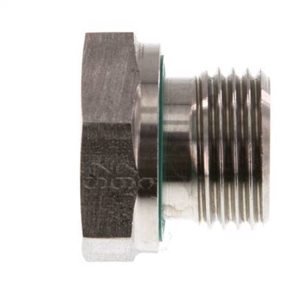 Adaptateur réducteur en acier inoxydable G 1/2'' x G 1/8'' M/F 630 Bar - Hydraulique