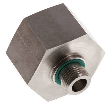 Adaptateur réducteur G 1/2'' x G 1 1/4'' M/F en acier inoxydable 400 Bar - Hydraulique