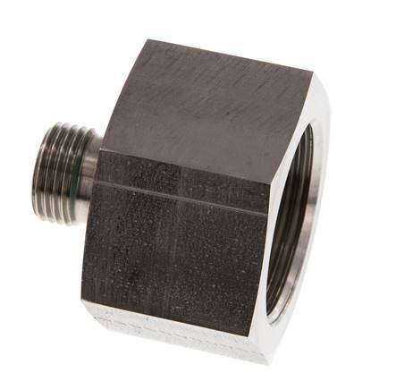 Adaptateur réducteur G 1/2'' x G 1 1/4'' M/F en acier inoxydable 400 Bar - Hydraulique