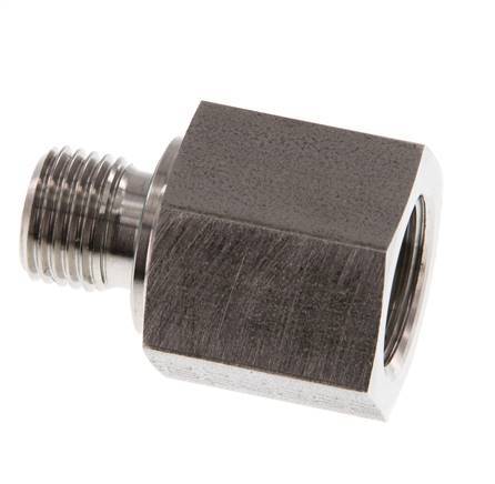 Adaptateur réducteur G 1/4'' x G 3/8'' M/F en acier inoxydable 630 Bar - Hydraulique