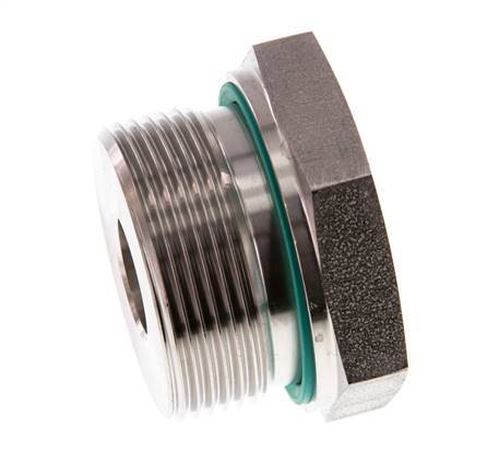 Adaptateur réducteur en acier inoxydable G 1 1/2'' x G 1/2'' M/F 315 Bar - Hydraulique