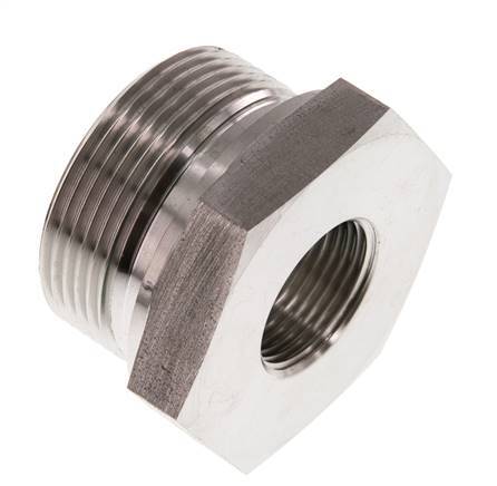 Adaptateur réducteur en acier inoxydable G 1 1/2'' x G 3/4'' M/F 315 Bar - Hydraulique