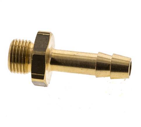 G 1/8'' Male x 6mm Brass Hose barb 16 Bar [5 Pieces]